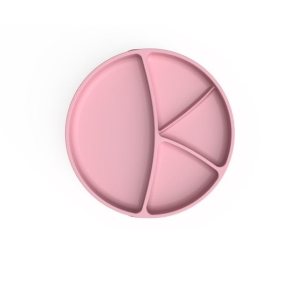 Everyday baby silikonski prianjajuci tanjur, roza